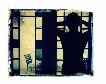 Photography Polaroid Silhouette Stained Glass Erotic Vintage Art 11x14 Print