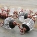 RESERVED for EP - Copper and Clear Quartz Necklace, Gemstone, Wire-Wrapped, Twistie Beads