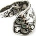 Spoon Ring, Size 7 Wrapped L Monogram Thin Band Demitasse Lily