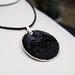 Black Shell Pendant Necklace
