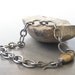 men's metalwork bracelet, fine silver torch fused links