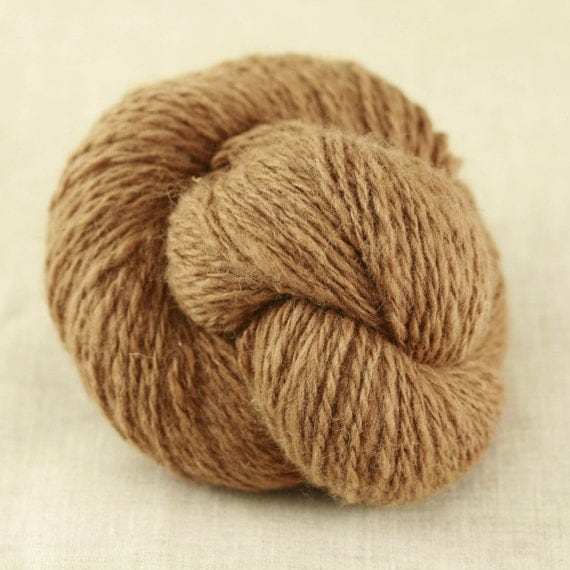 Items similar to Handspun Cinnamon Guanaco Yarn on Etsy
