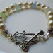 Pearl and Beach Glass Bracelet - Sea Glass Seaglass Jewelry