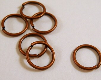 100 - 6mm Antique Copper Jumprings Open 20 gauge 6mm Outside - 100 pc - F4003JR-AC6mm100