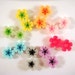 16 Flower Cabochon Beads Assortment Resin, 13mm Two Toned - No Holes - 16 pc - 4649