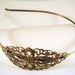 Antique Brass Color Headband Filigree Iron Metal 78x35mm - 1 pc - 5581