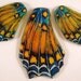 3 pc Butterfly Wing Pendant Focal Set Double Sided Laminated Focal - 3 pc - 5693