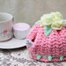1-3 Cup Pink, Lemon and Mint Green Teapot Cozy