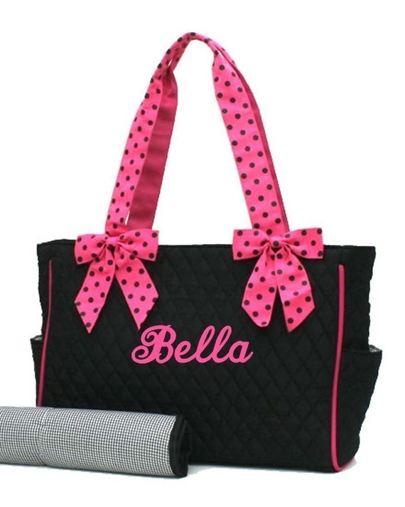 Black & Pink Diaper Bag :: Keweenaw Bay Indian Community