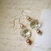 Cristalline Earrings in Peach