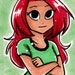 Candi in Scott Pilgrim Style ACEO Card