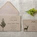 Sample Woodland Rustic Wedding Invitations