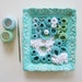 Beach Decor Crochet Fiber Wall Art in Aqua Blue - Lagoon