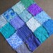 Cool Iris Quilted Snuggle Rag Baby Toddler Lap Blanket