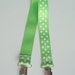 Lime Dot Bib Stroller Nursing Clip