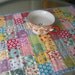 Postage Stamp Table Runner Table Topper Quilt