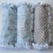 Baby Boy Burp Cloths Fleur De Lis Blue Gray Set of Three