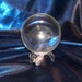Clear Quartz Crystal Sphere Glazing Scrying Divining Tool Wicca Supply