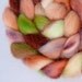Hand Dyed Masham Wool Top Roving for Spinning and Felting- Santorini