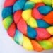 Hand Dyed BFL and Silk Roving for Spinning and Felting- Pool Boy