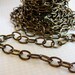 Chain, Cable link, 3ft Hematite Grey, 10mm, Charcoal, Antiqued jewelry making supplies