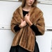 Vintage Genuine MINK WRAP / STOLE 1950s