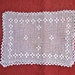 Vintage Filet Crochet Oblong DOILY 1940