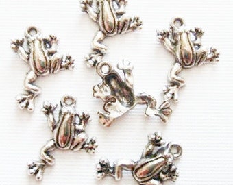 10 Frog Charms 18x16 mm ITEM:AD8