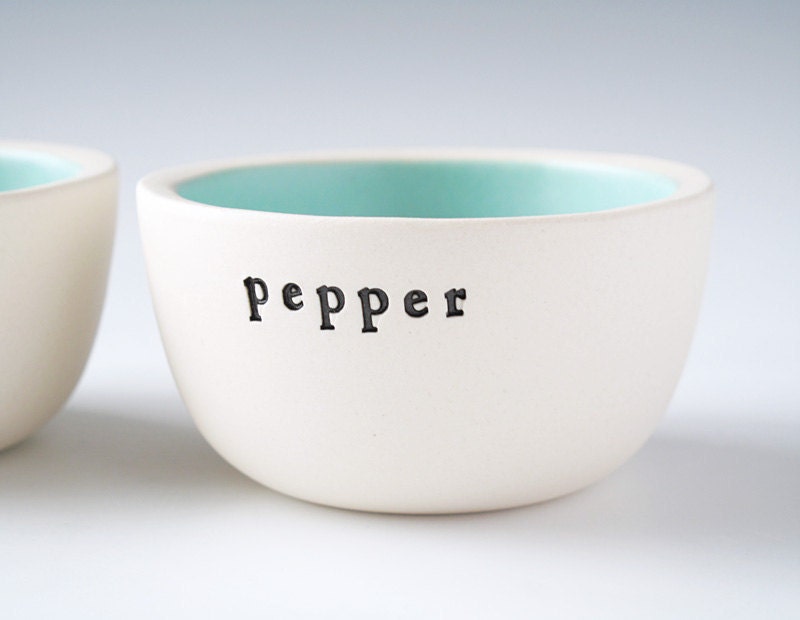 salt and pepper bowls.