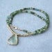Prehnite Necklace with Gold Pyrite and Green Tourmaline, 14k Gold Filled Necklace, OOAK