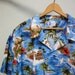 Vintage RJC Hawaiian Shirt, Rare 4XL Aloha Shirt Scenic Ocean, Palms Print