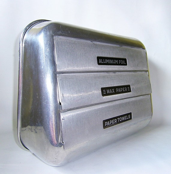 Vintage Paper Towel Dispenser Holder Aluminum Metal