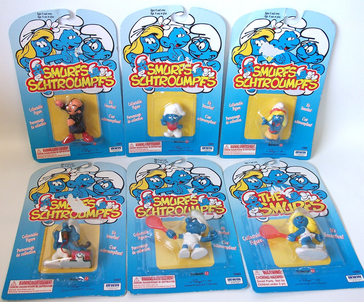 smurfs figures 1970s