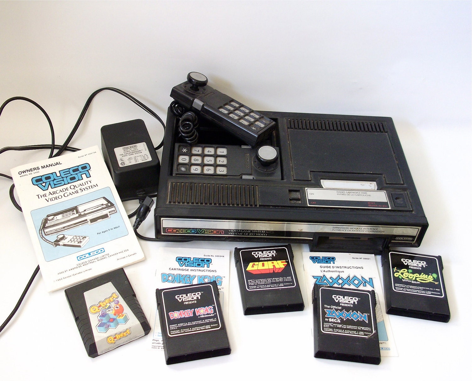 Vintage Coleco Colecovision Video Game System 5 Coleco Vision