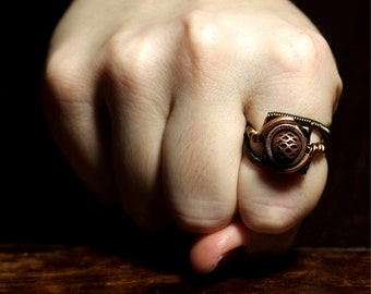 Steampunk Jewelry - RING - Copper (Custom size available - see description)