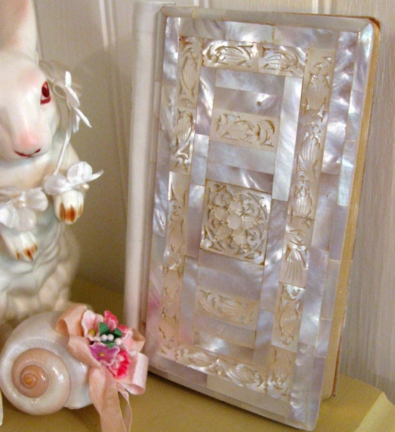 Beautiful Mother Of Pearl Prayer Book Key Of Heaven