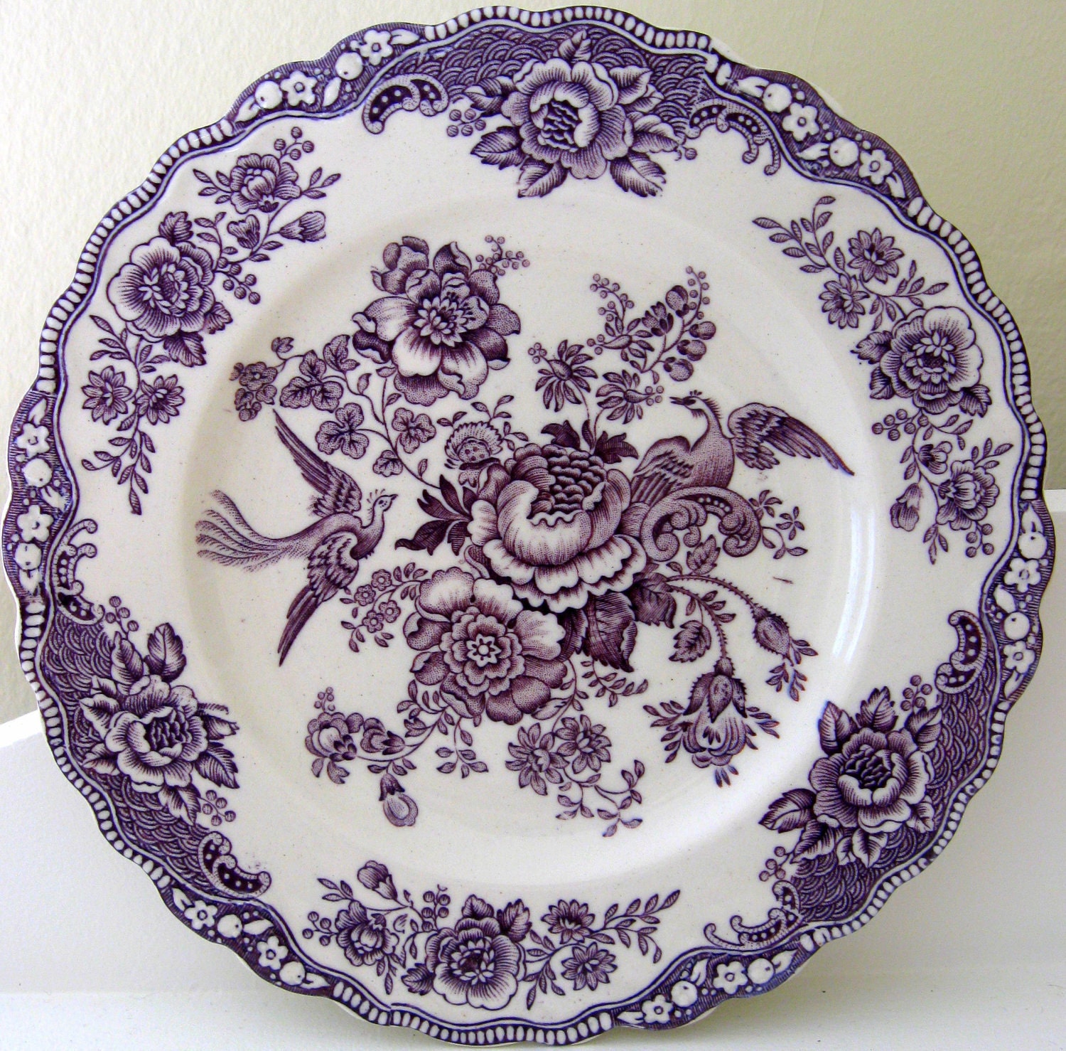 Crown Ducal Bristol England Mulberry Salad/Dessert Plate