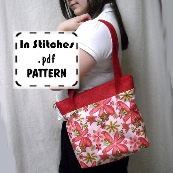 Zipper Hobo PDF Purse Pattern-EASY Shoulderbag by sidquilts