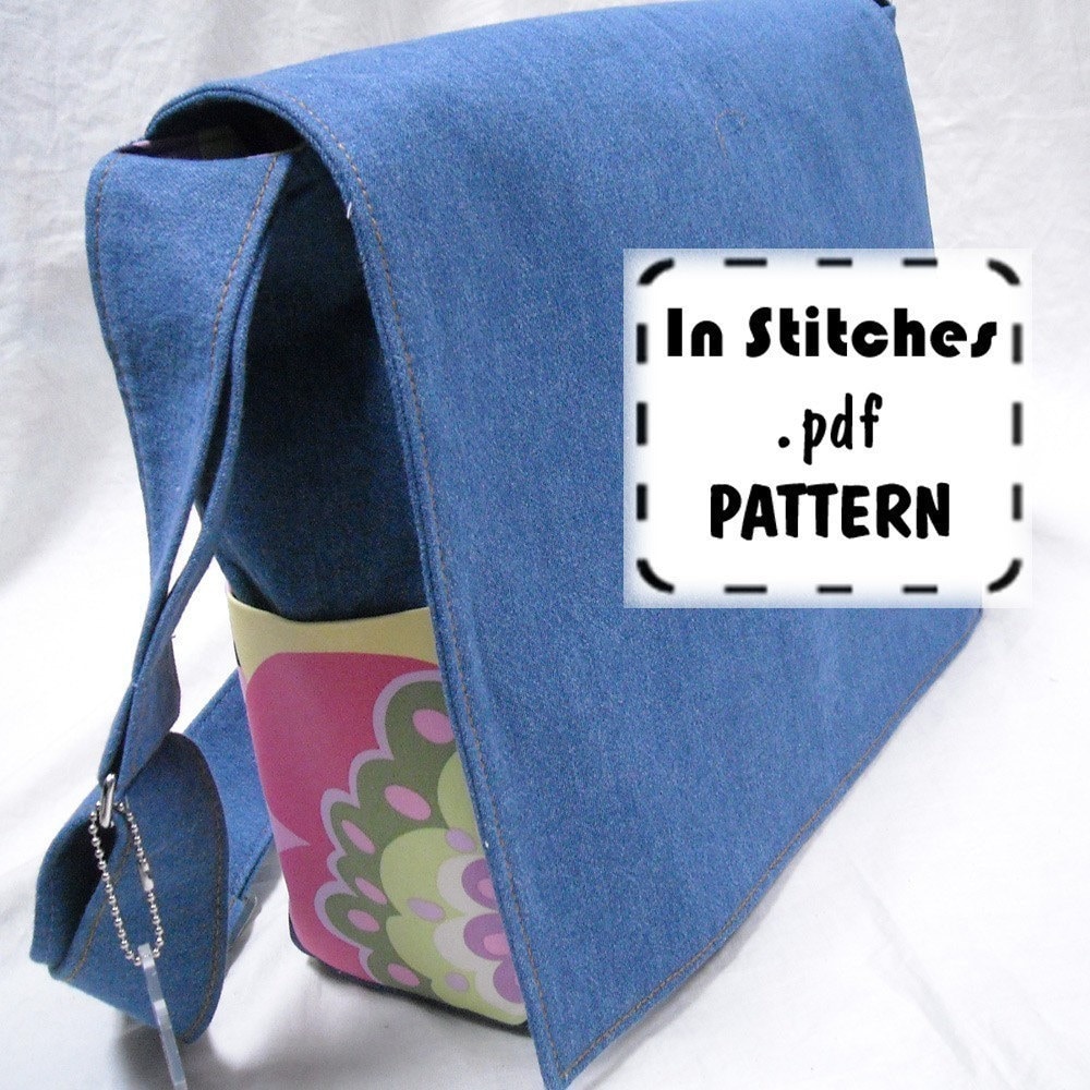 PDF Purse Pattern Lizzie Bag Cross-Body Messenger Tutorial