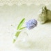Dollhouse miniature flower - purple hyacinth in 1/12 scale