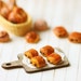 Dollhouse Miniature Food - Pain Au Chocolat Pastry on Bread Cutting Board