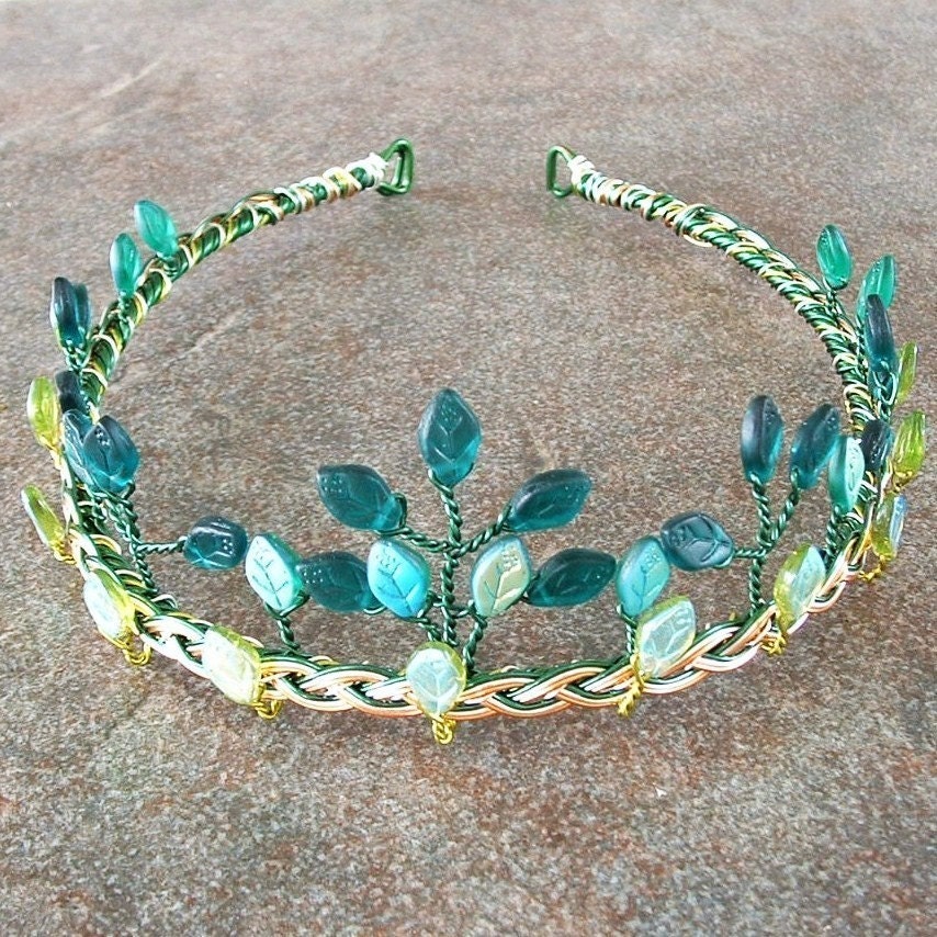 Irish Celtic Wedding Tiara Oberon and Titania by PernCirclets