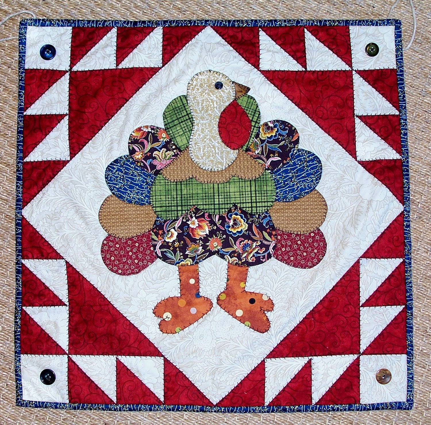 TURKEY LURKEY Thanksgiving Fall Quilt Pattern from Quilts by