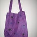 Spiders Tote Bag - Trick or Treat Tote Bag - Halloween Spiders Bag - Spider Webs Bag - Candy Bag - Purple Tote Bag - Kids Candy Bag