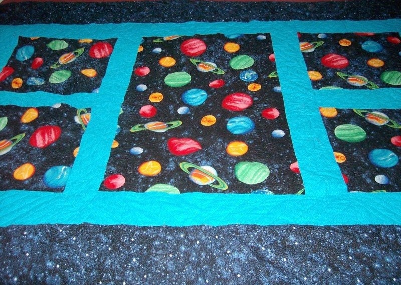Twin Sized Quilt and Stars Quilt Solar System