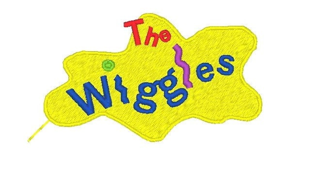 The Wiggles Logo Embroidery Design 4x4