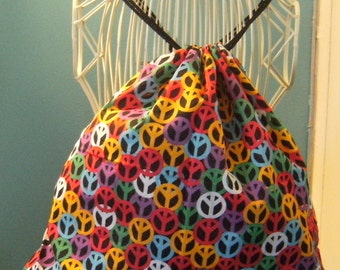 Popular items for peace sign backpack on Etsy