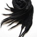 Nuno Felted Scarf Wrap Black Wool Silk Fiber Art OOAK from Light and Airy Collection - Magic Noir