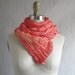 CUSTOM ORDER - Orange Silk Shawl Scarf Hand Dyed Extra Long OOAK from Pleats Please collection - Last Kiss of Summer
