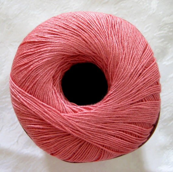 Aunt Lydias CORAL Bamboo Thread size 10 crochet by crochetgal